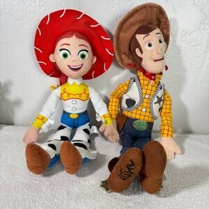 Disney Pixar Toy Story “Woody & Jessie” Plush Dolls, Soft Toy Doll